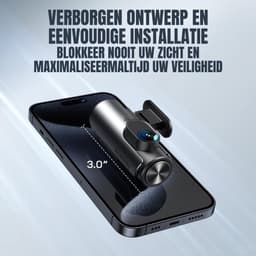 Florixa® Dashcam voor Auto Voor en Achter - Dashcam - Zwart - 8cm x 4cm x 5cm — thumbnail 5