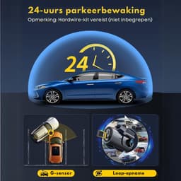 Florixa® Dual Dashcam - Voor en Achter Camera – Auto Camera Met Nachtzicht – Zwart - 5cm x 10cm x 4cm — thumbnail 2