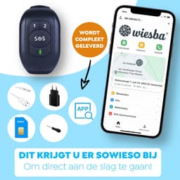 Wiesba WB62S SOS-Knop - GPS Horloge Senior - Smartwatch voor Ouderen - Persoonlijke alarmen - alarm horloge ouderen - GPS Horloge Alzheimer - Valdetectie - Persoonlijk alarm — thumbnail 5