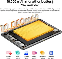 Blackview MEGA 12 - Tablet - Gaming Tablet - Android 16 - 12.2 inch - 36GB RAM - 256GB ROM - 5G Tablet - 10000mAh - Gouden — thumbnail 5