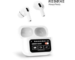 REBØNE Sport Pro Earbuds - Draadloze Oortjes - Oordopjes met Oplaadcase - Wireless Earphones - In Ear Sport - Noise Cancelling - Draadloos - Bluetooth - Geschikt Voor o.a. IPhone en Samsung – Voor Smartphone en Laptop