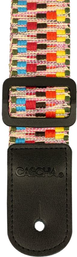 Cascha HH 2200 ukelele draagband jacquard regenboog — thumbnail 5