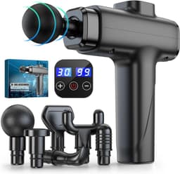 SCH® Massage Gun Professioneel - Massage Gun - Zwart - 15cm x 10cm x 7cm — thumbnail 1