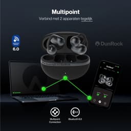 DunRock Clip - Earclips Bluetooth Oordopjes - Open Ear Draadloze oortjes — thumbnail 4