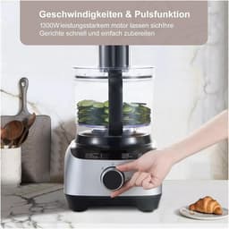 Keukenmachine - Keukenmixer Multihakker - Snel Ingrediënten Verwerken - 11-in-1 Functionaliteit - 500 gram - Universeel — thumbnail 5