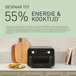 Luchtfriteuse XL - Crispy Friteuse - Gezond Koken - Dubbele Zone Flex - 96 Liter - Zwart — thumbnail 3