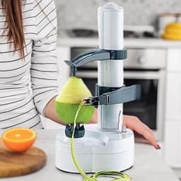 Elektrische Schilmachine - Groente Fruit Schillen - Snel en Gemakkelijk - Automatisch Balanceren - 30x15 cm - Wit — thumbnail 2