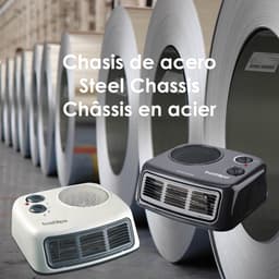 Horizontale Thermoventilator met Metalen Behuizing - Antracietgrijs — thumbnail 1