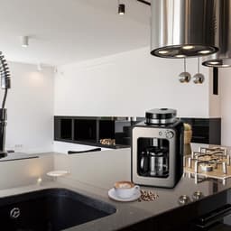 Koffiemachine met Bonen - Volautomatische Koffiemachine - Espressomachine - 600 W - Zilver — thumbnail 2