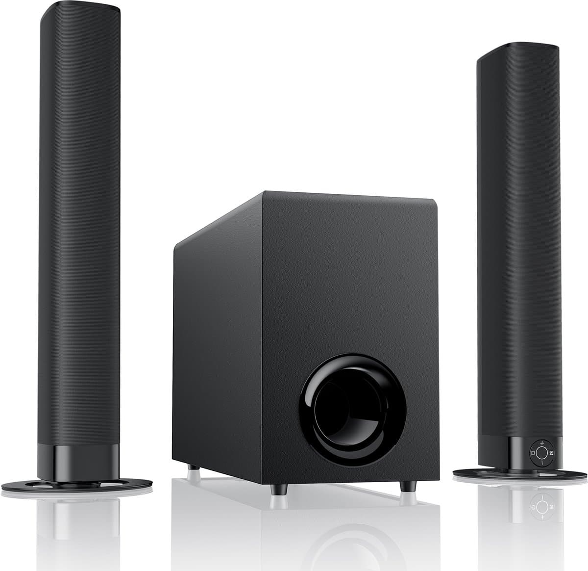 SyncGear 2-in-1 Soundbar met Subwoofer – Nieuw 2026 – Geen Luiden Opstart Geluiden – Home Cinema – 130W – Bluetooth 5.3 – HDMI ARC – TV Speakers – Surround Set Home Cinema – Draadloze Actieve Subwoofer — afbeelding 1