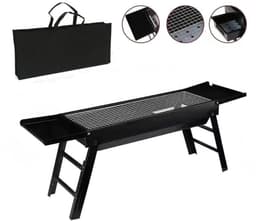 Rolu BBQ – Barbecue – Grill – Houtskool BBQ – Camping – Voor 3 Tot 5 Personen – 60 x 22 x 33 CM – Inclusief Opbergtas — thumbnail 1