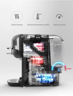CYRO - Koffiecupmachine - Koffiezetapparaat Cups - Koffiemachines- 5-in-1 - Koffiemachine - Koffie, Cappuchino, Espresso - Wit — thumbnail 3