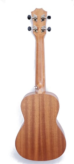 WK Concert 23 inch Ukelele-unieke Hoge kwaliteit toonnauwkeurigheid -hout met gouden textuur-Natuur gemaakt sapele hout- Hoge hardheid en zeer duurzaam -Inclusief accessoires- Professionele studie-met tas-Ukelele Gitaar — thumbnail 4