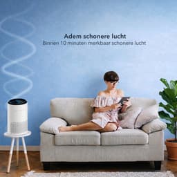 BLANC SQUARE Luchtreiniger PRO met Vervangbaar HEPA 13 + Koolstof filter - Air Purifier CADR 170m³/h 30m² - Filtert Fijnstof, Hooikoorts, Pollen en Huisstofmijtallergenen - Slaapstand - Clean Air — thumbnail 5