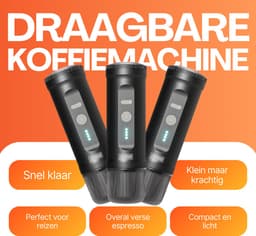 Lacardia Draagbaar Koffiezetapparaat - Draagbare Espressomachine - Cups en Gemalen Koffie - Koffiemachine — thumbnail 2