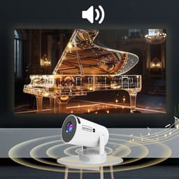 Zenwire K400 Draagbare Mini Beamer met Accu - 1024x600p met Full HD Support - Tot 2 Uur Accuduur - Android Smart TV - WiFi 6 - Bluetooth — thumbnail 5