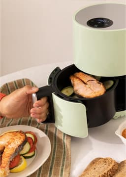 Nexvo® Mini airfryer - Airfryer - Airfryer klein - Groen - ‎‎‎26cm x 22cm x 28cm — thumbnail 2
