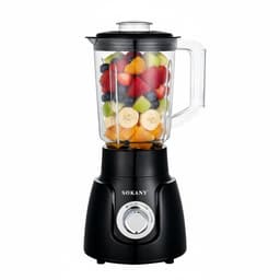 Sokany, Blender Mixer 2-in-1 500W 1.6L Ultra-Sterk met Maalmolen, Zwart — thumbnail 2