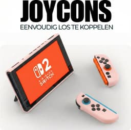 Xainy – Roze hard case geschikt voor Nintendo Switch 2 | Switch-games accessoires | beschermhoesje / cover hoes voor de Nintendo Switch consoles & joy con | excl. screen protector — thumbnail 5