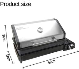 Soroh® - Camping barbecue - Draagbare BB - Outdoor kooktoeste- Gas barbecu - Multifunctionele gril - Camping gasstel - Portable barbecue oven - Kampeer kooktoestel — thumbnail 5