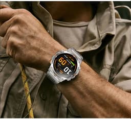 Knobbout 1.46”Scherm (3.7cm) GPS Outdoor Smartwatch – 6 Satelliet Positionering - Kompas & Hoogtemeter -LED-zaklamp - Hartslag & SpO₂, 30 m Waterdicht - 540mAh Batterij, Bluetooth 5.3-Zilver Grijs — thumbnail 4