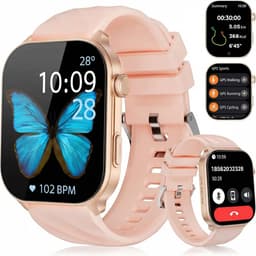 Synyq Axis GPS Smartwatch Dames en Heren - GPS 5 satellieten - Waterdicht - Belfunctie - Stappenteller - Hartslagmeter - Slaapmonitor - Multisport - Geschikt voor Android en iOS - Rose — thumbnail 1