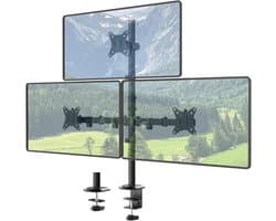 SCH® Monitor Arm 3 Schermen - Monitor Arm - Zwart - 44cm x 16cm x 17cm