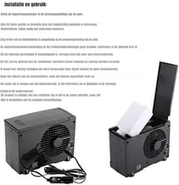 SAVI® Mobiele Airco Zonder Afvoer - Luchtkoeler - Aircooler - Zwart - 20cm x 11cm x 15cm — thumbnail 5