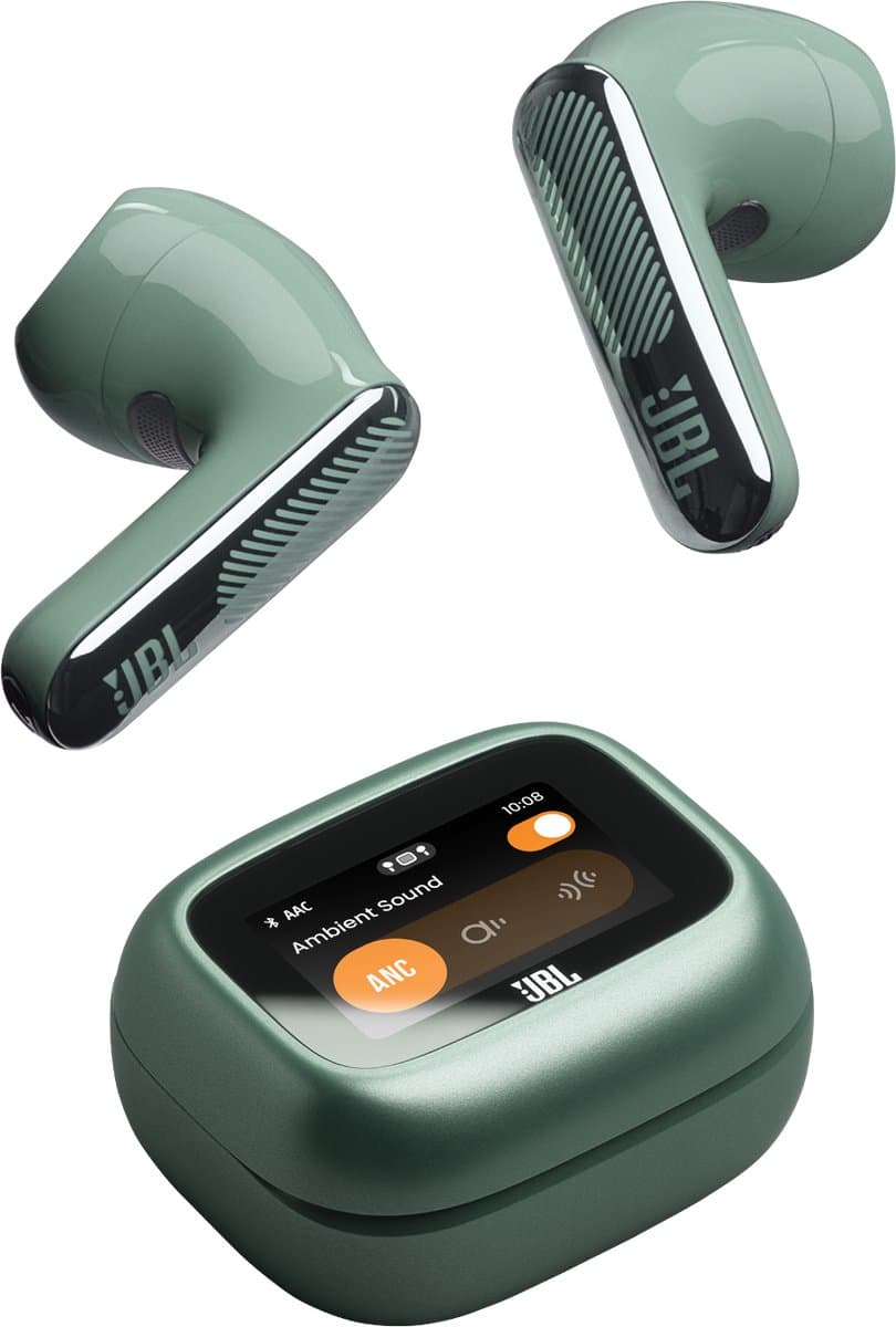 JBL Live Flex 4 Draadloze oordopjes met Noise Cancelling en Smart Case (2026) Groen — afbeelding 1