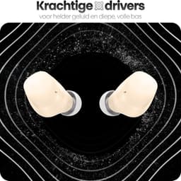Phreeze Buds Mini - Draadloze Oordopjes - Cremé Kleur - Oortjes Draadloos - Bluetooth 5.4 Oordoppen — thumbnail 3