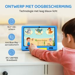 Hotlight KT1007 - Android 13 kindertablet - 10.1 inch - 6(2+4)GB RAM/64GB ROM– 5000mAh - Blauw — thumbnail 2