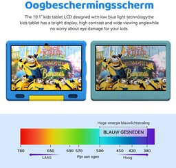 Hotlight KT1007 - Android 13 kindertablet - 10.1 inch - 6(2+4)GB RAM/64GB ROM– 5000mAh - Blauw — thumbnail 4