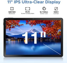 DOOGEE U11 Pro - Tablet - Tablets - 30GB RAM + 256GB ROM(2TB/TF) - 8580 mAh - 11 Inch 1080P 90 Hz - Dubbele luidspreker - T7200 Octa Core - 13MP Camera - 5G WIFI - Face ID - 7.9 mm Metallic Body - Grijs — thumbnail 5