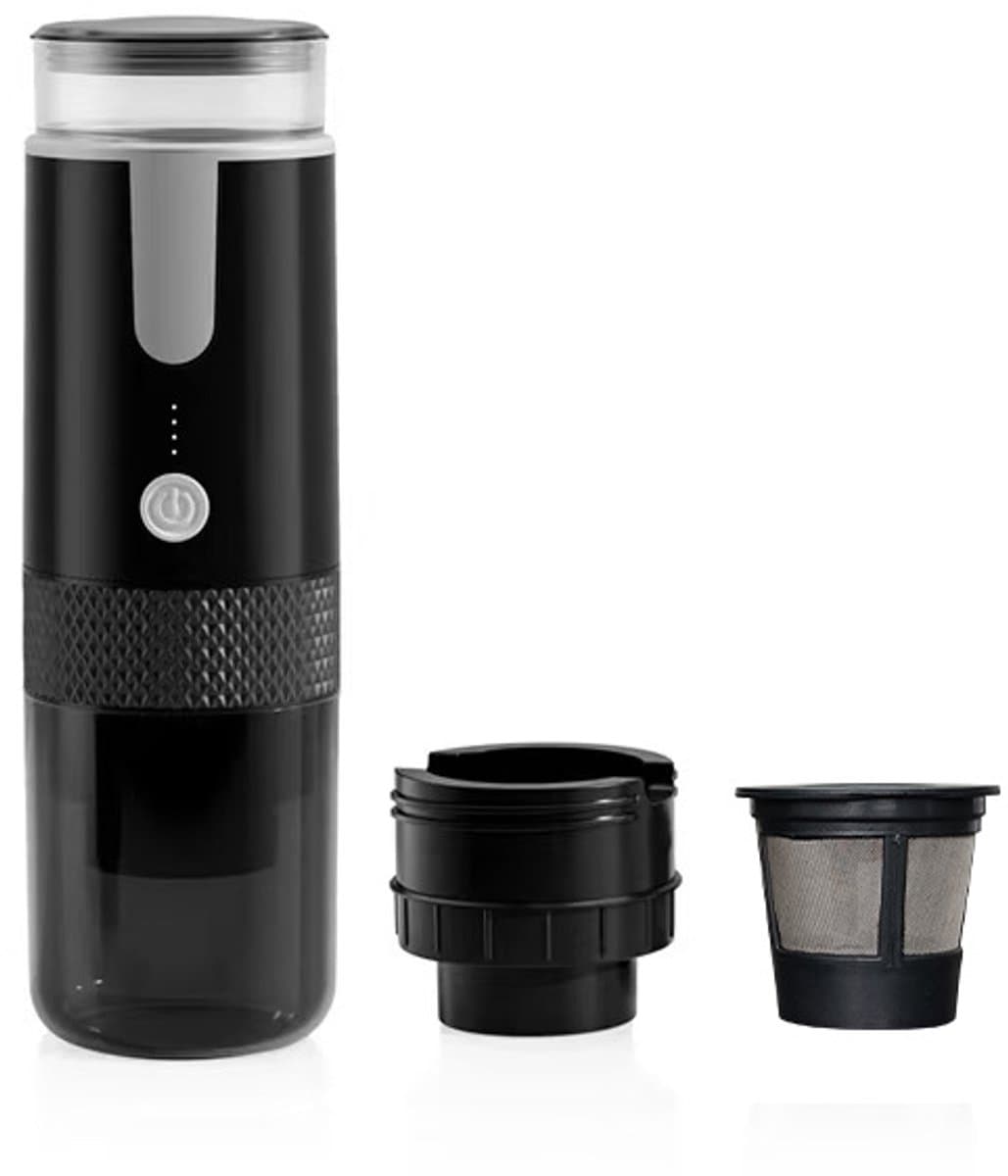 koffiemachines - koffiemachine - draagbare koffiemachine - Draagbare espressomachine - Draagbare elektrische espressomachine - Oplaadbare mini-handkoffiezetapparaat - Compatibel met koffiecapsules, gemalen koffie - voor kamperen, reizen, camper — afbeelding 1