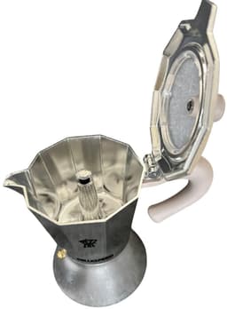 Pezzetti espressomaker - koffiemaker - 6 kops - alumium - inductie - gas - elektrisch - percolator- moka pot — thumbnail 3