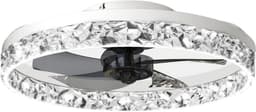 Livano Plafondventilator - Met Verlichting - Plafond Ventilator - Met Lamp - Plafonniere Met Ventilator - Met Licht - Wit — thumbnail 1