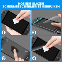 Controlla - Case geschikt voor Nintendo Switch 2 - Hoesje geschikt voor Nintendo Switch 2 - Inclusief screenprotector - Beschermhoes - Thumb grips — thumbnail 2