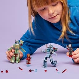LEGO Marvel - Iron Man en War Machine vs. Hammer Drones Constructiespeelgoed — thumbnail 5