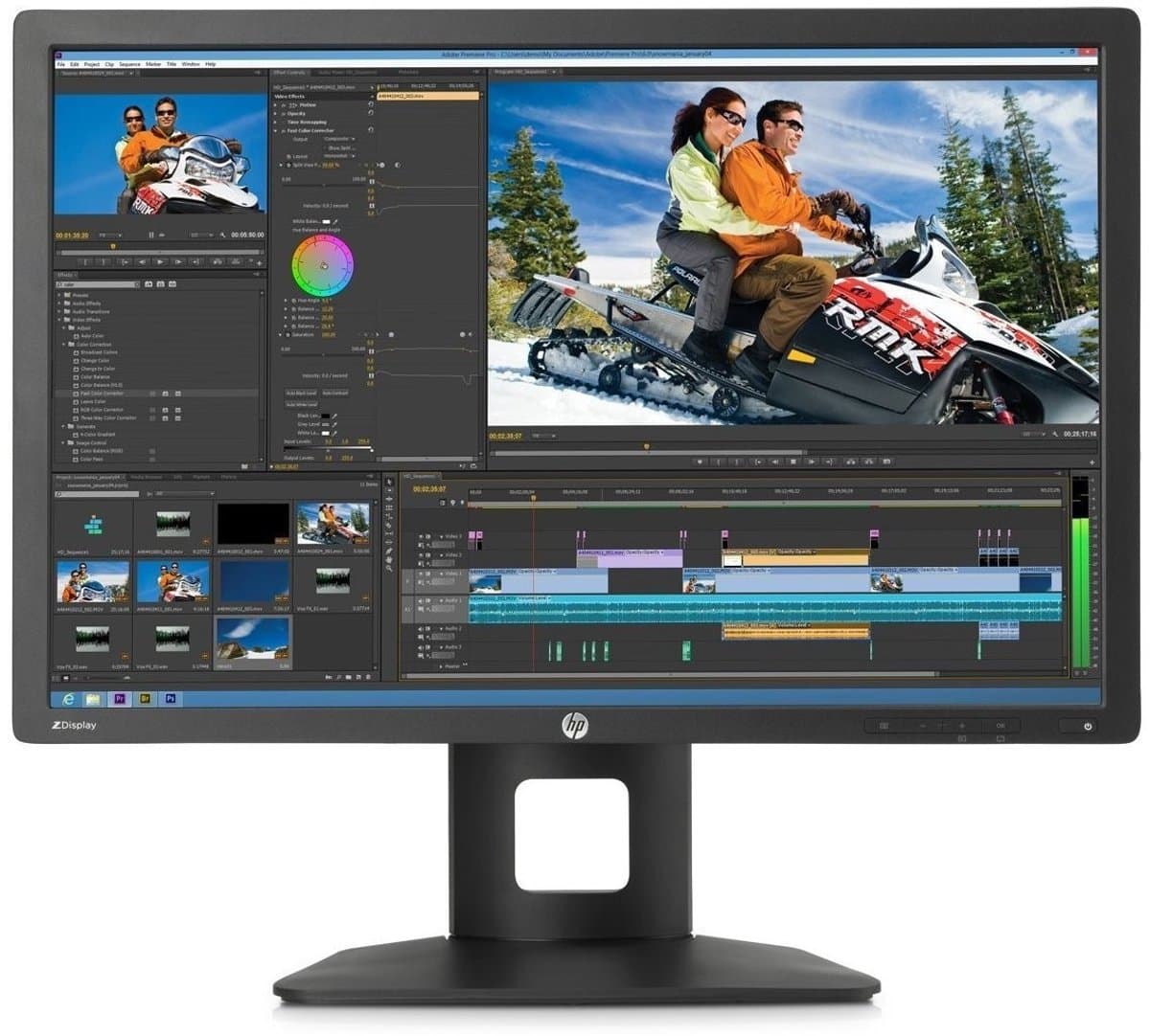 HP Z Display Z24i Monitor - 24 inch - 1920x1200 - DisplayPort - VGA - DVI - Zwart - Verstelbare voet — afbeelding 1