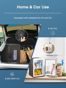 Lexium Mini Fridge for Drinks - Kleine Koelkast - Mini Koelkasten - Minibar - Mini Fridge - Mini Koelkast - Mini Koelkastje - — thumbnail 5