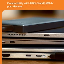 RFWR® Draagbare harde schijf 6 TB met USB-C, back-up software en 256-bits AES-encryptie — thumbnail 5