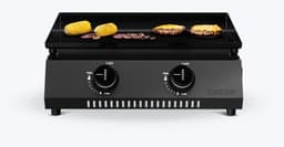 Cozze® G-400 Gas Plancha BBQ - 2 Gasbranders - Bakplaat BBQ voor Buiten Koken - Compacte Plancha Grill - 30 mbar - Outdoor Cooking — thumbnail 3