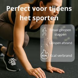 Lacardia Smart ring - Slimme ring - Goud - Maat 7 - Beschikbaar voor android en IOS - Eigen app - Unisex voor Dames & Heren — thumbnail 2