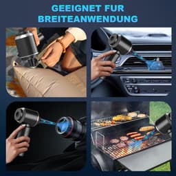 Handstofzuiger draadloos 18000PA - 3 snelheden - Elektrische stofblazer - Autostofzuiger — thumbnail 3