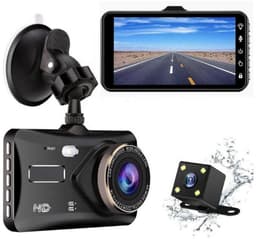 Dashcam voor Auto - 4K M11 Pro Dual Camera – 4 inch Touchscreen – Dashboardcamera – Full HD 1080p – 170° Wijdhoeklens – Nachtvisie – Bewegingssensor – G-sensor – Autocamera Voor én Achter — thumbnail 2