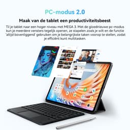 Blackview MEGA 3 Tablet Sets - Android 15 - 4G LTE+WiFi - 12.1 Inch - 36GB RAM - 256GB - Dual 4G LTE - 8800mAh - 13MP+50MP Camera - Blauw — thumbnail 3