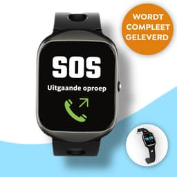 Wiesba® WB33S - GPS Horloge Senior - Smartwatch voor Ouderen - Persoonlijke alarmen - alarm horloge ouderen - GPS Horloge Alzheimer - Valdetectie - Persoonlijk alarm — thumbnail 1