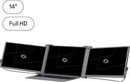 Screenmate® Expand Portable Monitor 14” - Portable Monitor Full HD + HDR - Draagbare Monitor met Beschermhoes - Extra Scherm Laptop - Draagbaar Beeldscherm - Grijs — thumbnail 1