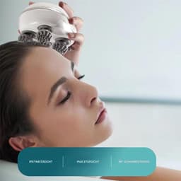 Draadloos Elektrisch Hoofdhuidmassageapparaat – 28 Zachte Siliconen Knoppen, 3 Intensiteitsstanden, Afneembare Massagekop, Waterdicht, Voor Haar & Lichaam — thumbnail 3