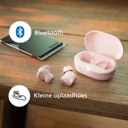 PHILIPS TAT1209PK True Wireless In Ear Bluetooth Headphones - Kleine oordopjes, Geweldige kwaliteit, Natuurlijk geluid met dynamische bass, Duidelijke gesprekken en Kleine oplaadhoes - Roze — thumbnail 4